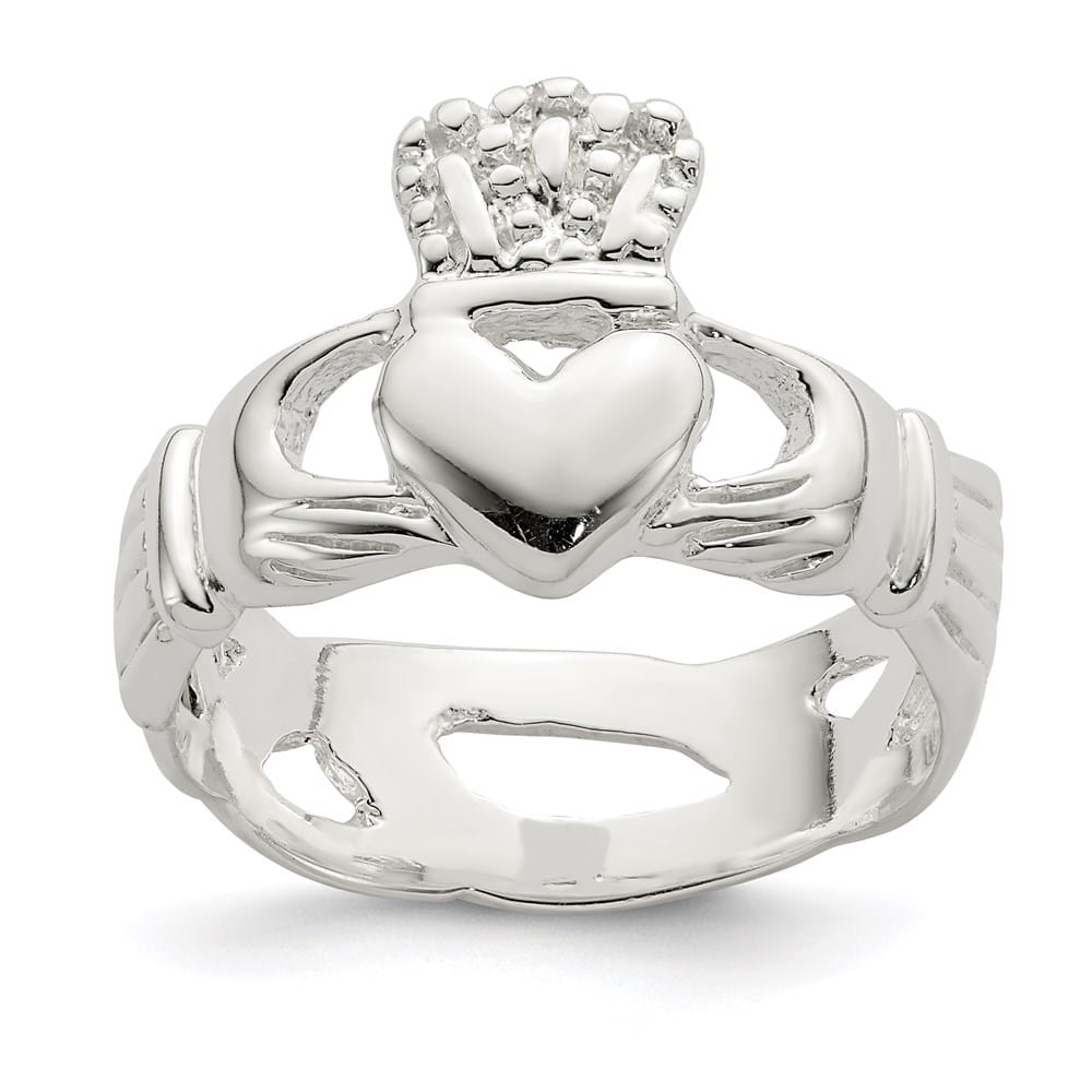 Sterling Silver 2 mm 5.31 g Claddagh Ring