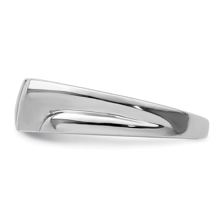 Sterling Silver 2 mm Diamond Men's Ring