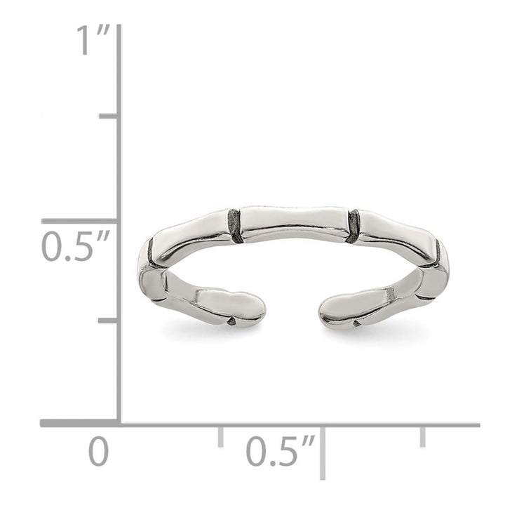 Sterling Silver 2 mm Solid Toe Ring