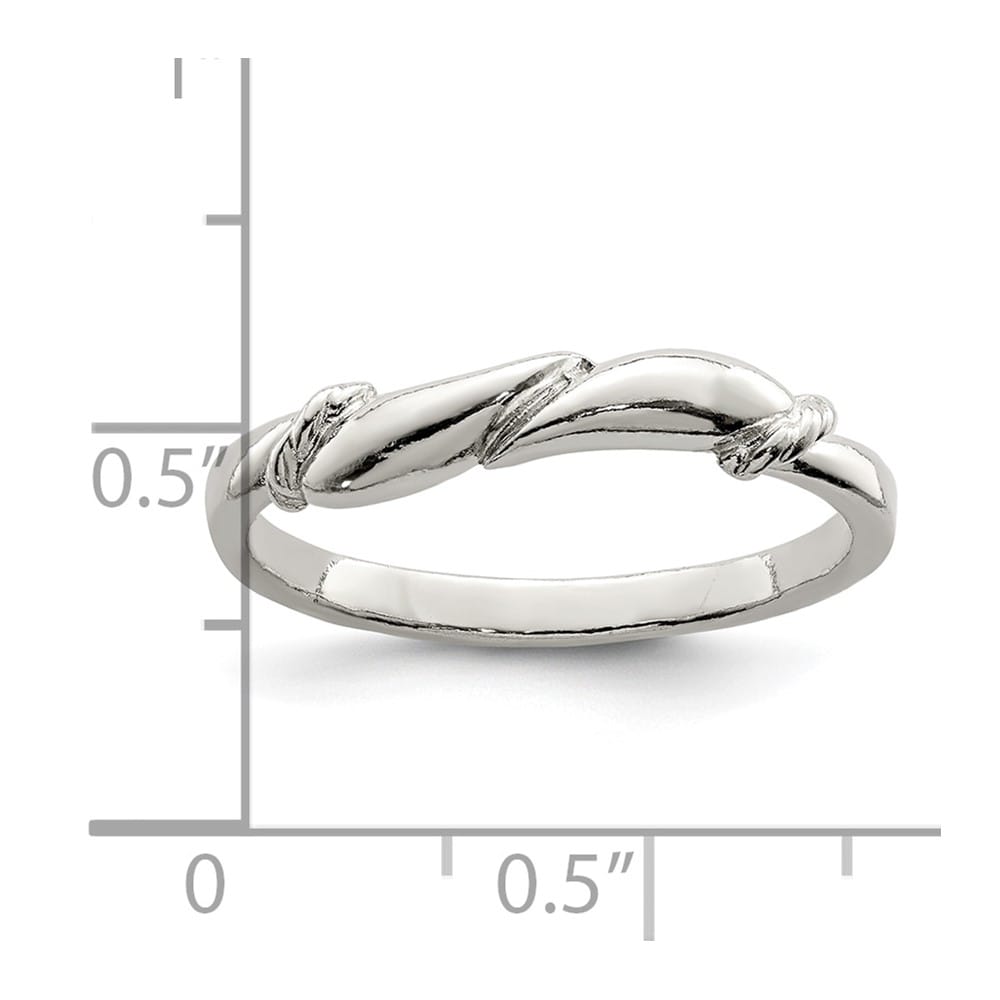 Sterling Silver 2 mm Swirl Ring