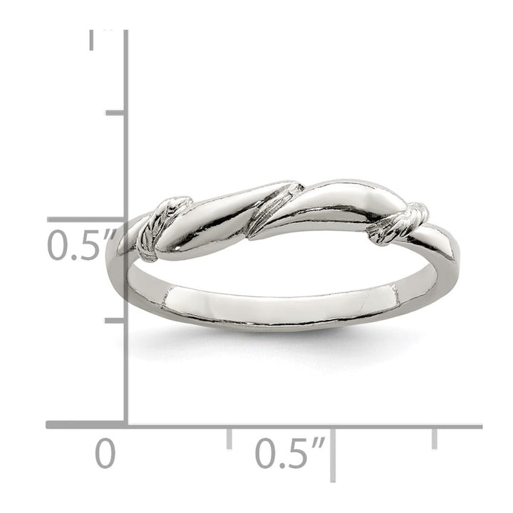 Sterling Silver 2 mm Swirl Ring