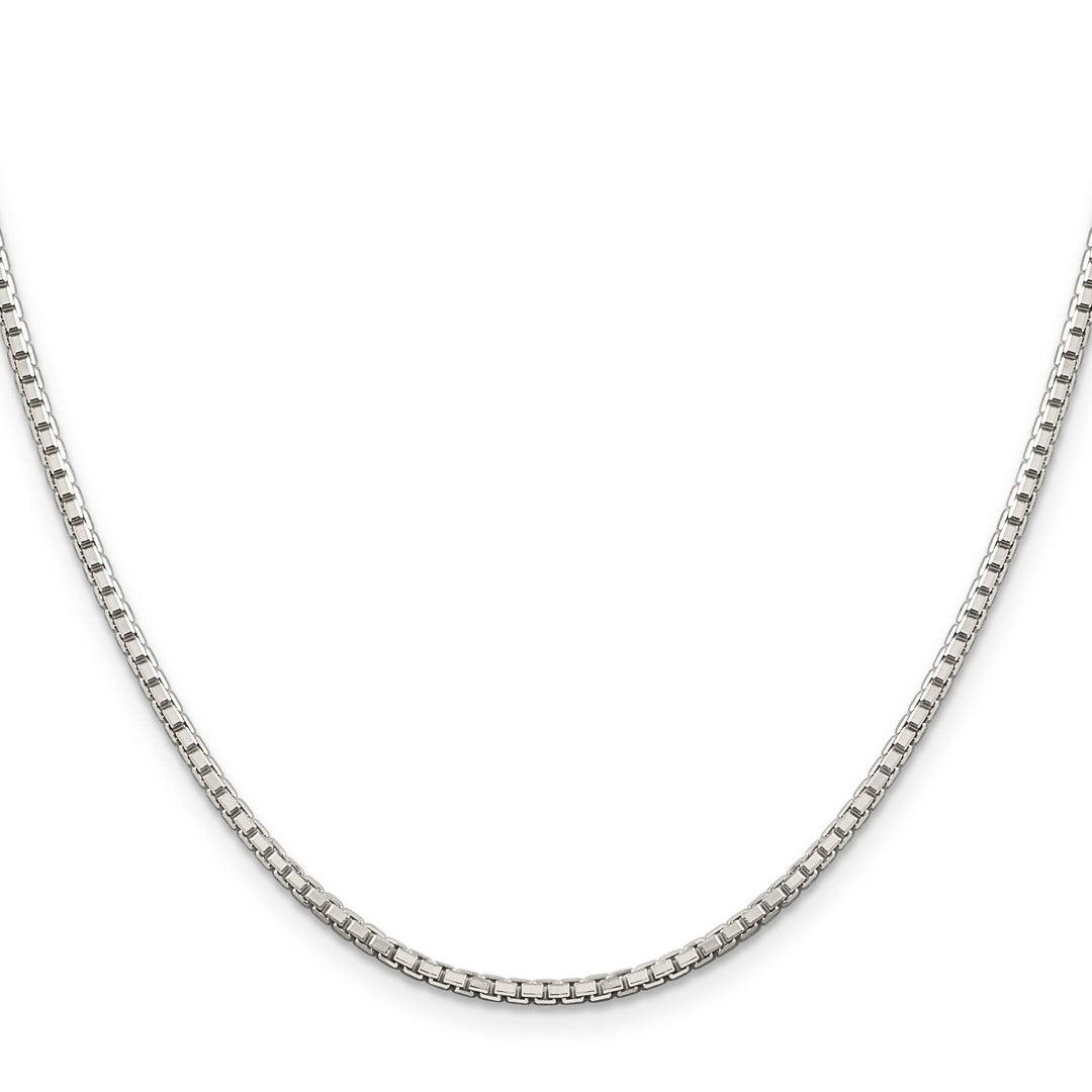 Sterling Silver 2mm 8 Sided Box Chain 26 Inch
