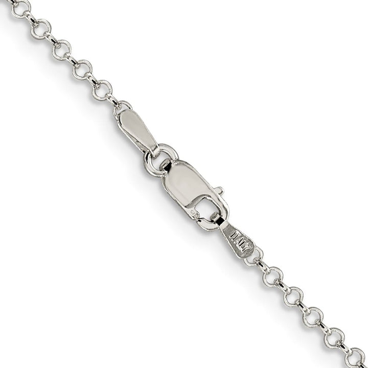 Sterling Silver 2mm Rolo Chain with Lobster Clasp