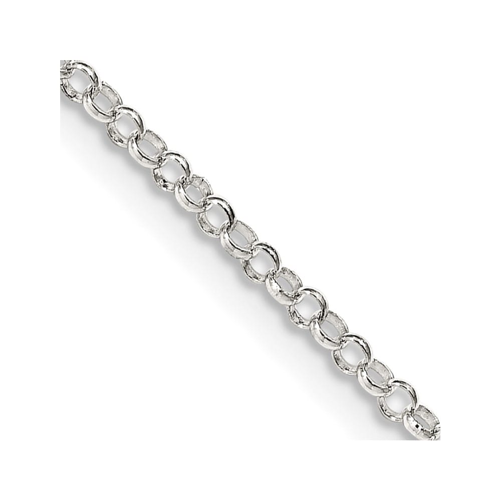 Sterling Silver 2mm Rolo Chain with Lobster Clasp
