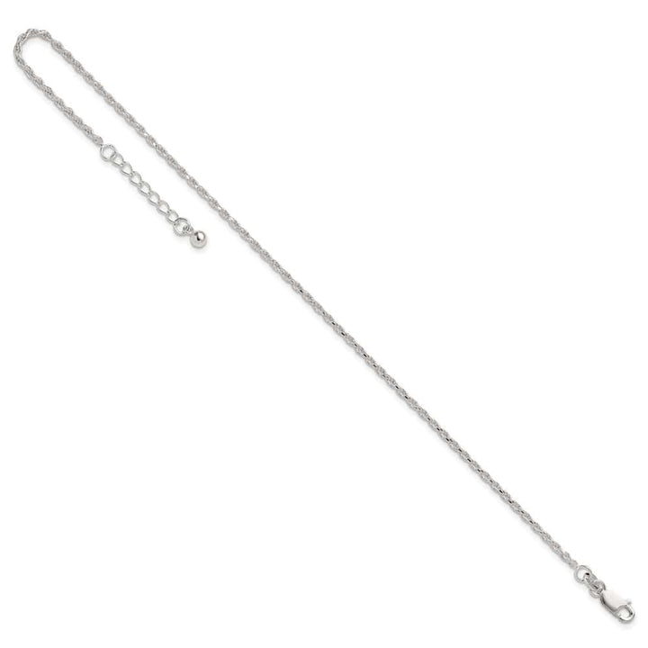 Sterling Silver 2mm Rope Anklet