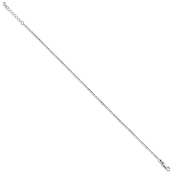 Sterling Silver 2mm Rope Anklet