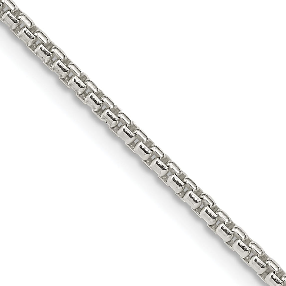Sterling Silver 2mm Round Box Chain 26 Inch