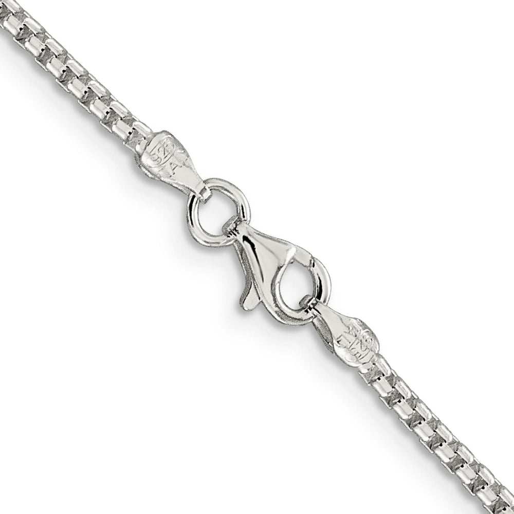 Sterling Silver 2mm Round Box Chain 26 Inch