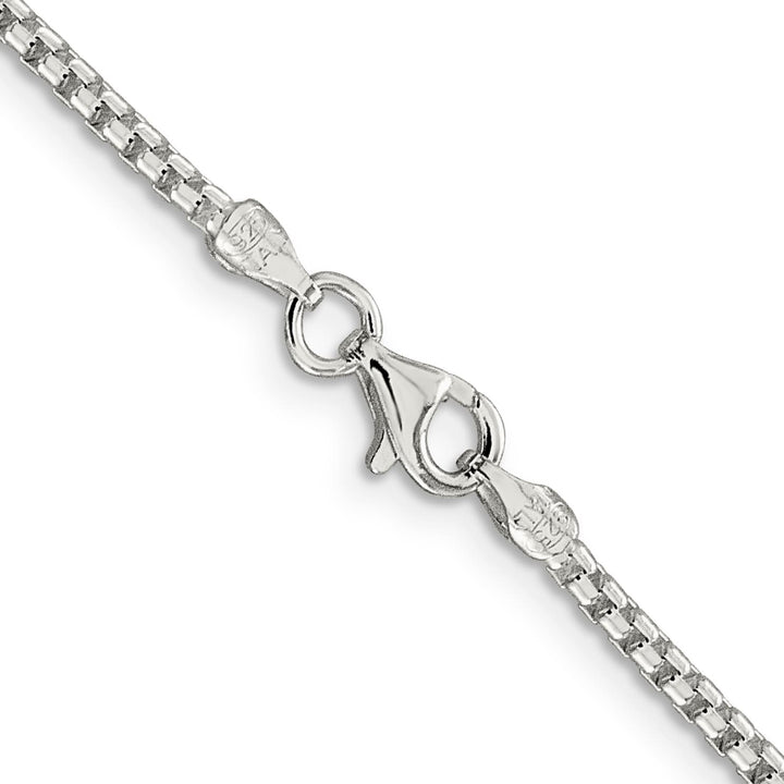Sterling Silver 2mm Round Box Chain 26 Inch