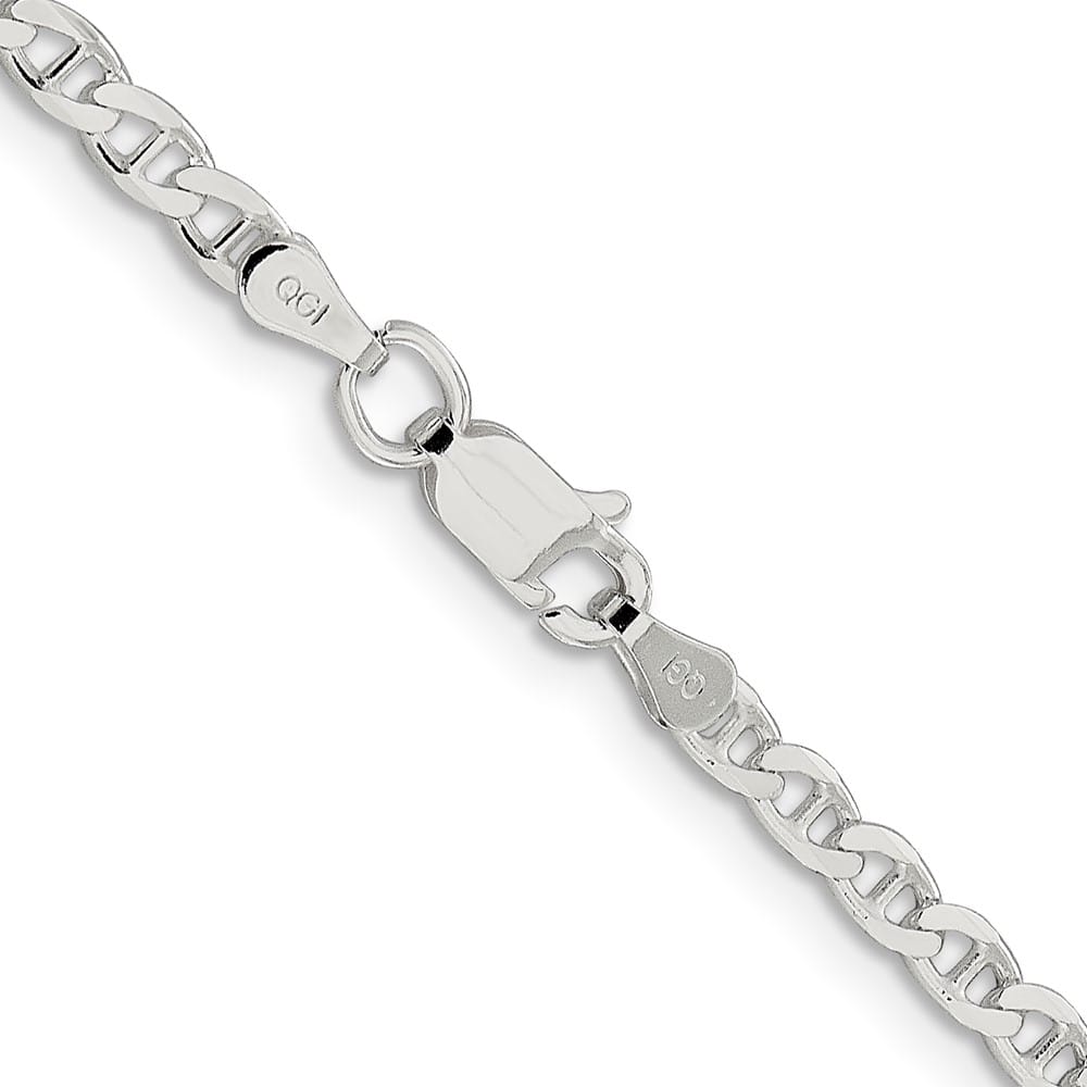 Sterling Silver 3.15mm D.C. Flat Anchor Curb Chain
