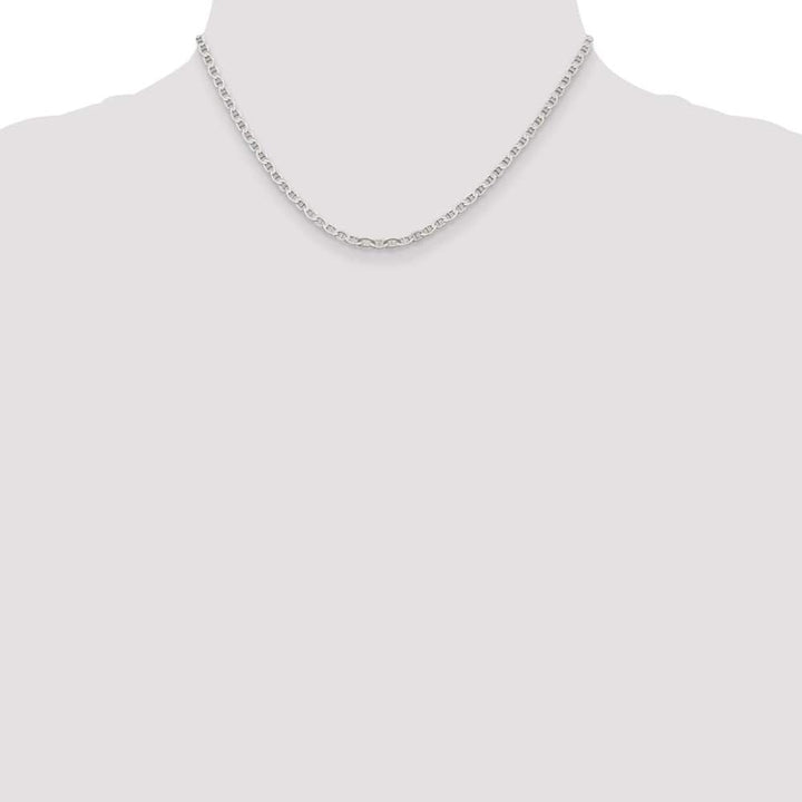 Sterling Silver 3.1mm Flat Anchor Chain Size 16
