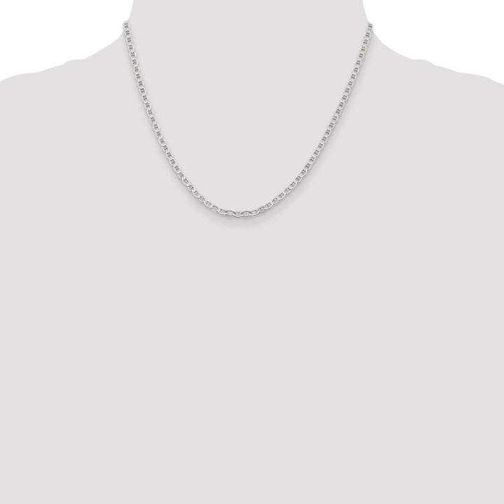 Sterling Silver 3.1mm Flat Anchor Chain Size 18