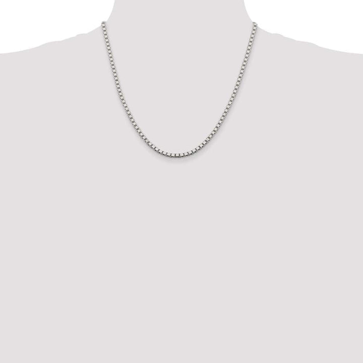Sterling Silver 3.25mm Box Chain Size 20