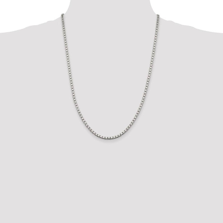 Sterling Silver 3.25mm Box Chain Size 24
