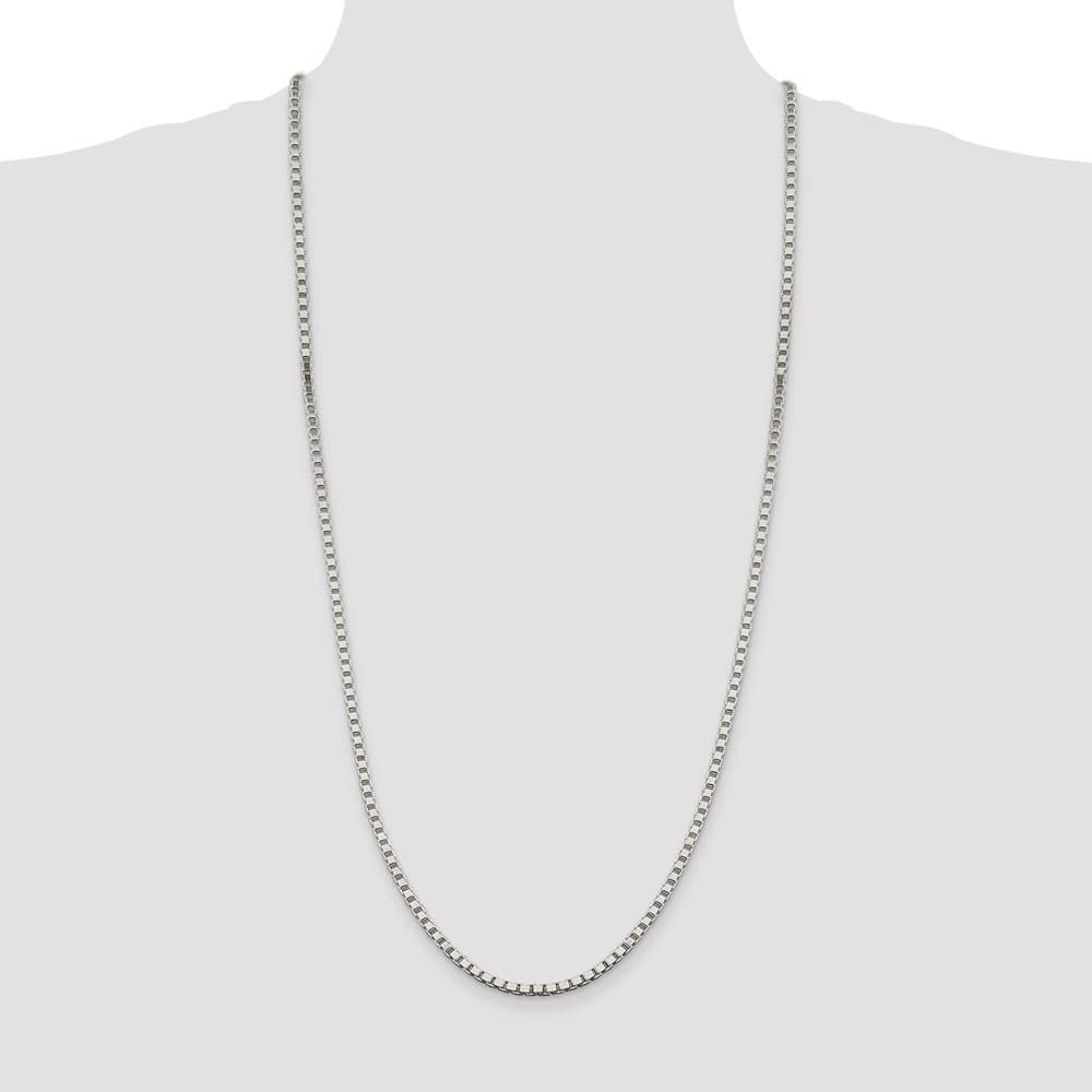Sterling Silver 3.25mm Box Chain Size 30