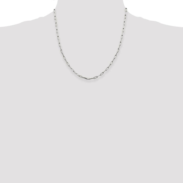 Sterling Silver 3.25mm Elongated Open Link Chain Size 20