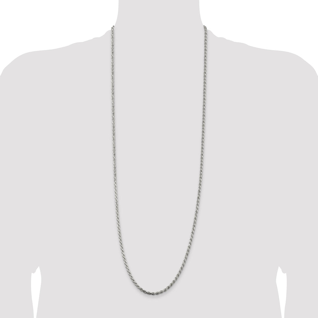 Sterling Silver 3.2mm D.C. Rope Chain