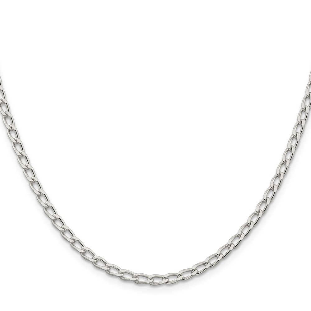 Sterling Silver 3.2mm Open Elongated Link Chain