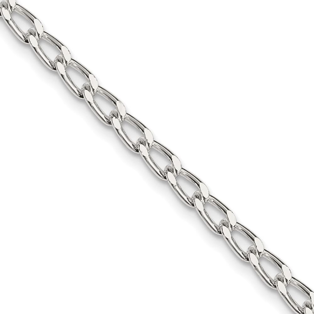 Sterling Silver 3.2mm Open Elongated Link Chain