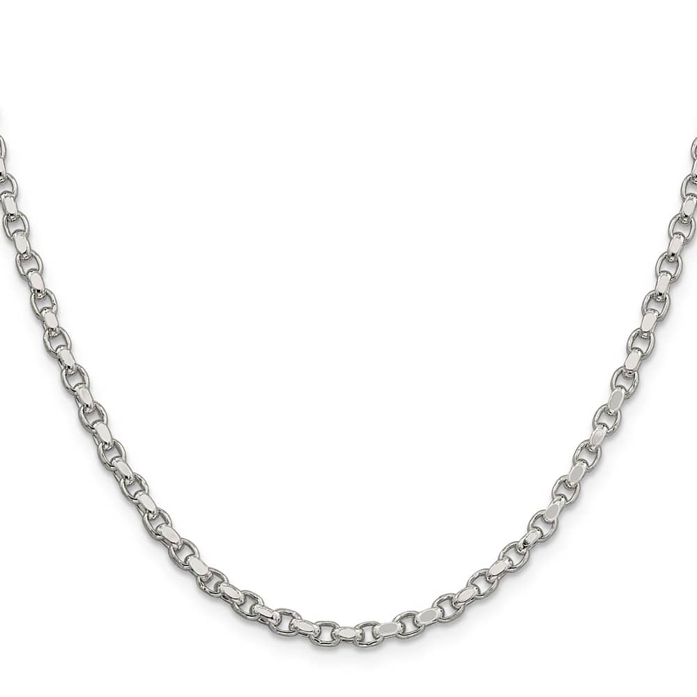 Sterling Silver 3.5mm D.C. Rolo Chain