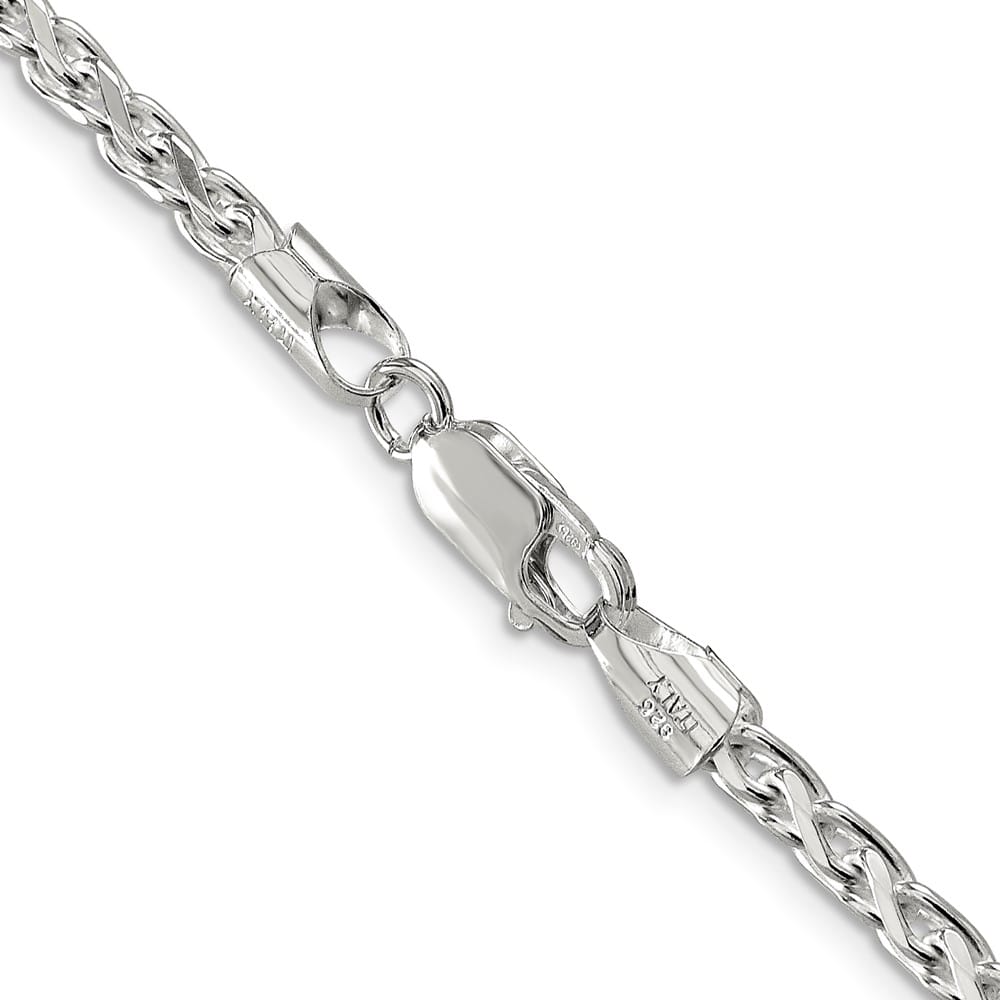 Sterling Silver 3.5mm D.C. Round Spiga Chain