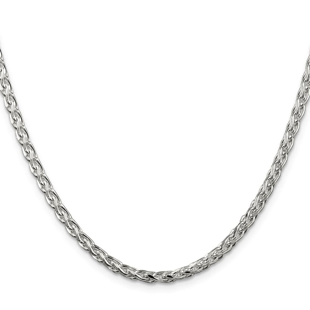 Sterling Silver 3.5mm D.C. Round Spiga Chain