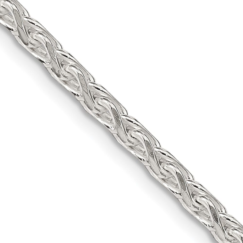 Sterling Silver 3.5mm D.C. Round Spiga Chain