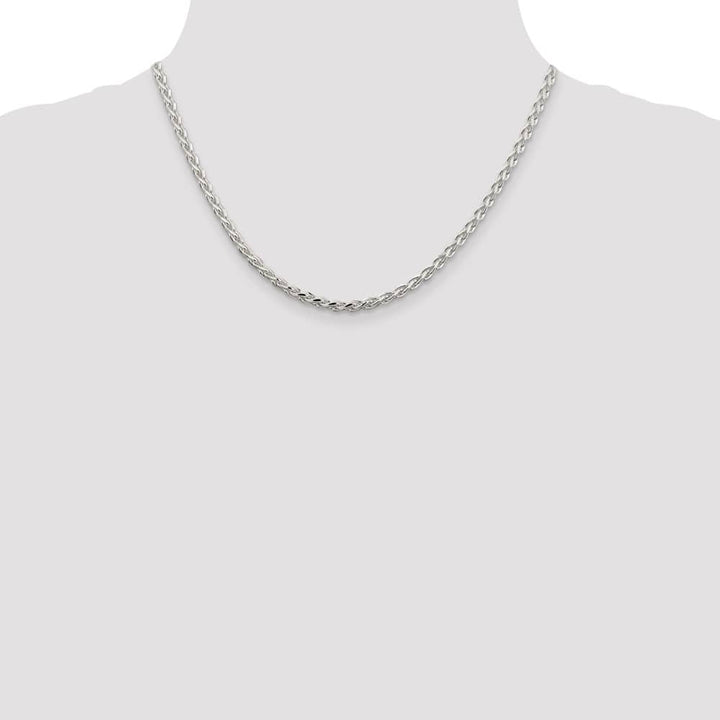 Sterling Silver 3.5mm D.C. Spiga Chain Size 18