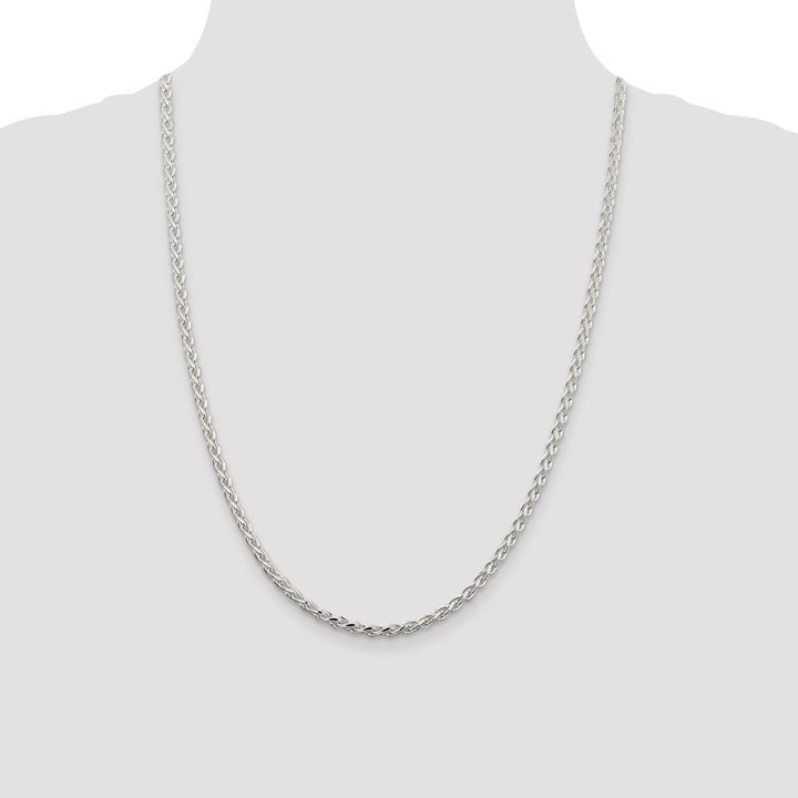 Sterling Silver 3.5mm D.C. Spiga Chain Size 24