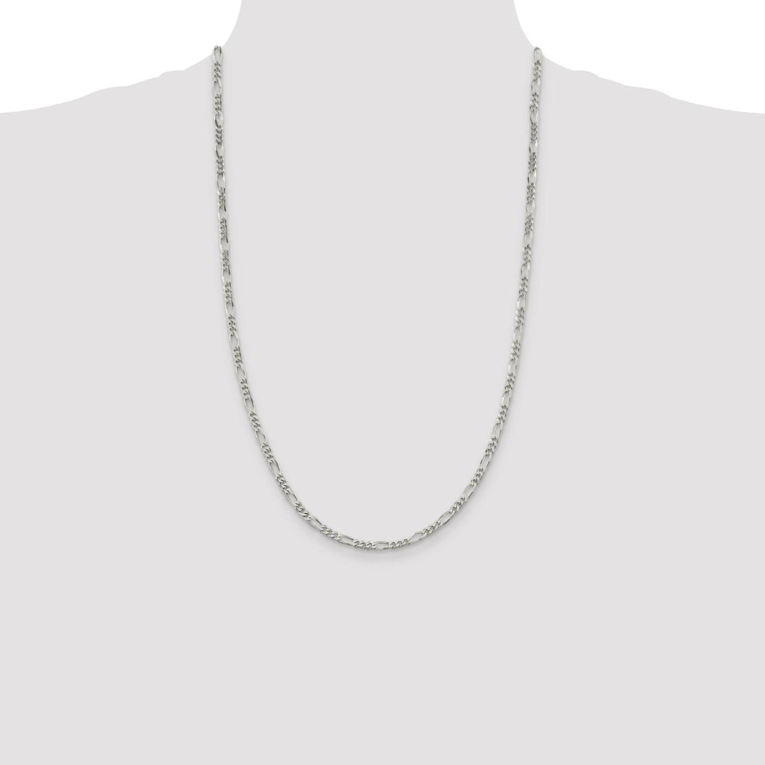 Sterling Silver 3.5mm Figaro Chain