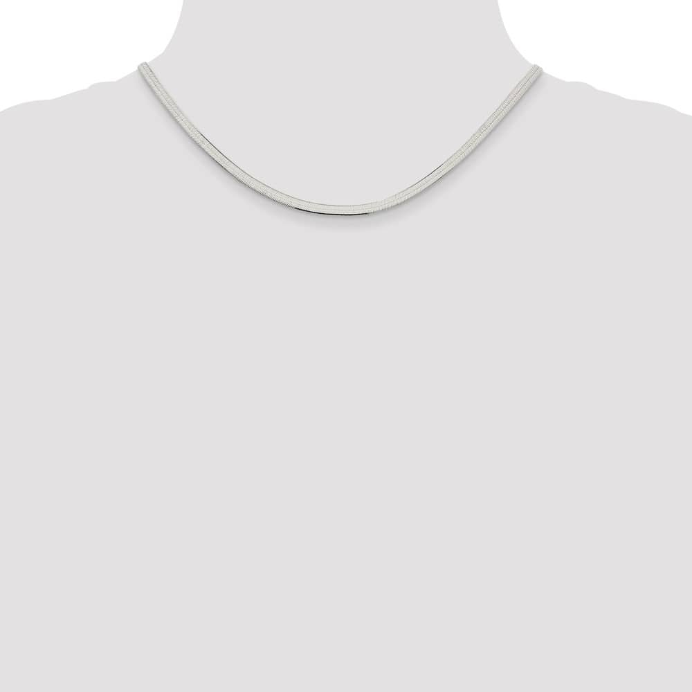 Sterling Silver 3.5mm Magic Herringbone Chain Size 16