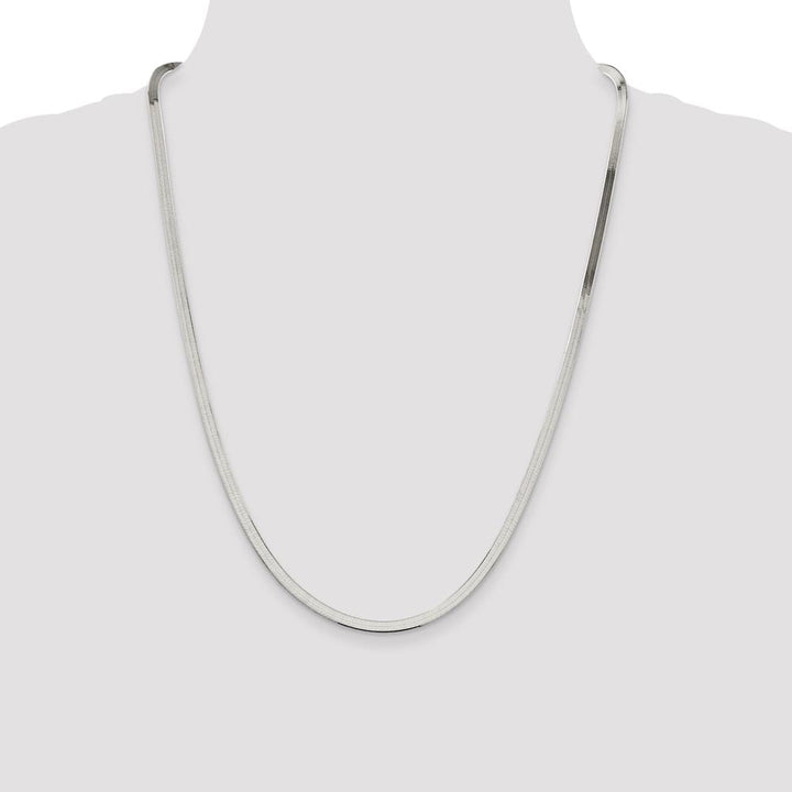 Sterling Silver 3.5mm Magic Herringbone Chain Size 24