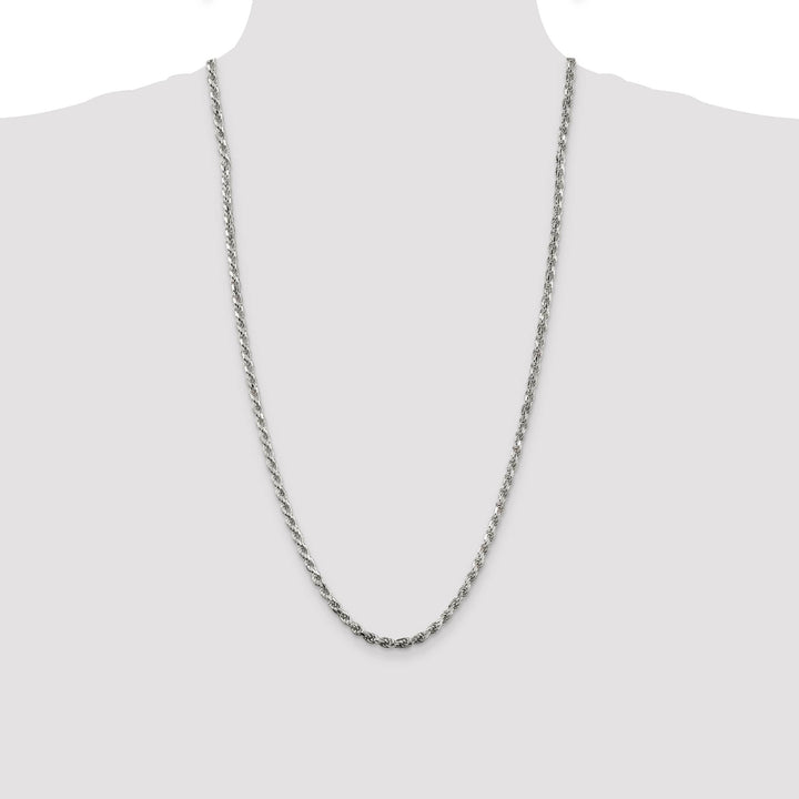 Sterling Silver 3.75mm D.C. Rope Chain