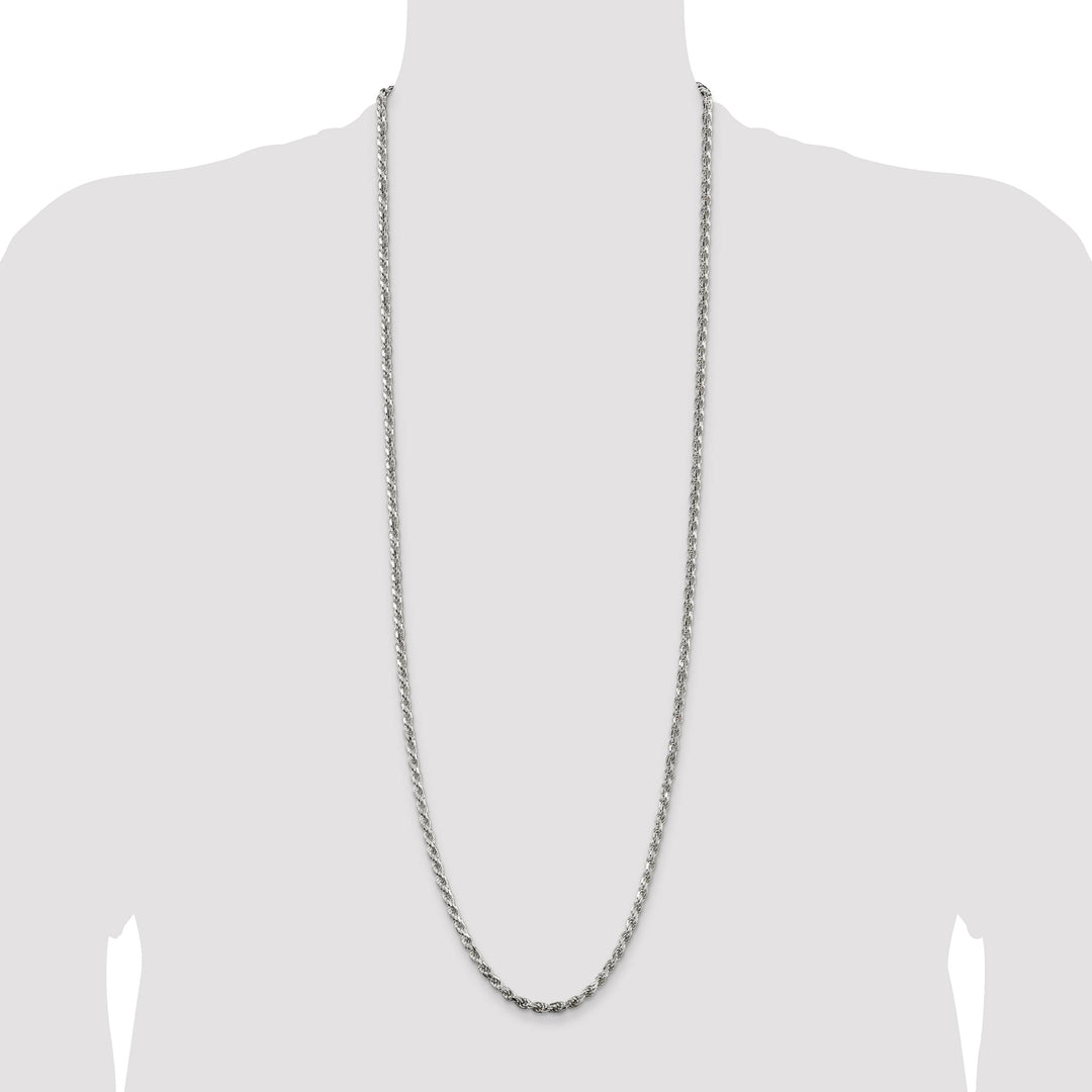 Sterling Silver 3.75mm D.C. Rope Chain