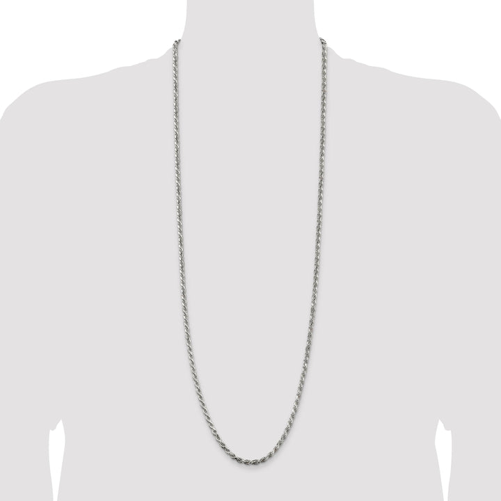 Sterling Silver 3.75mm D.C. Rope Chain