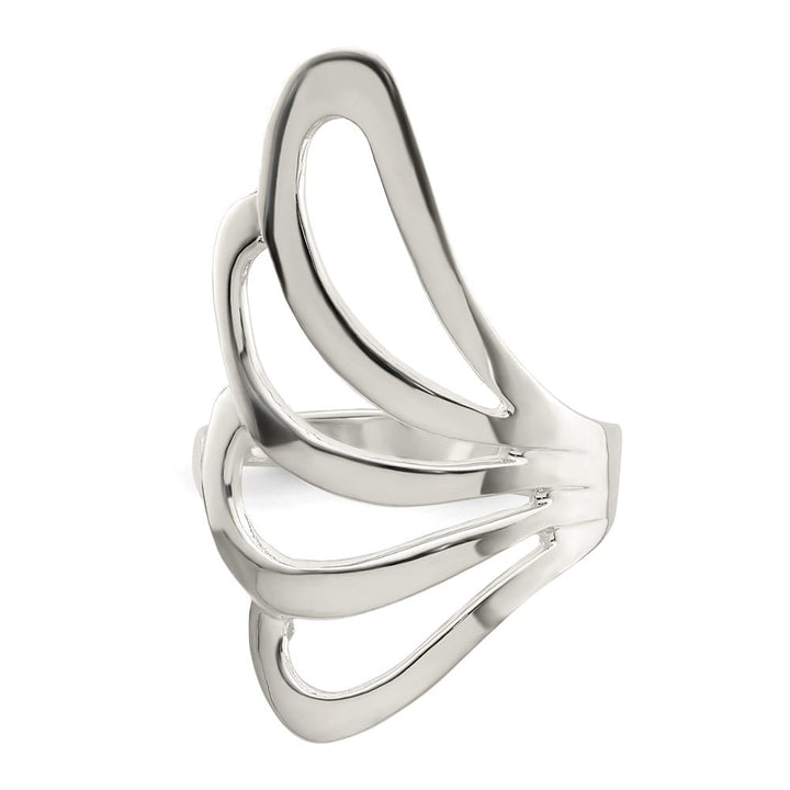 Sterling Silver 3 mm 31 mm Top Fancy Ring