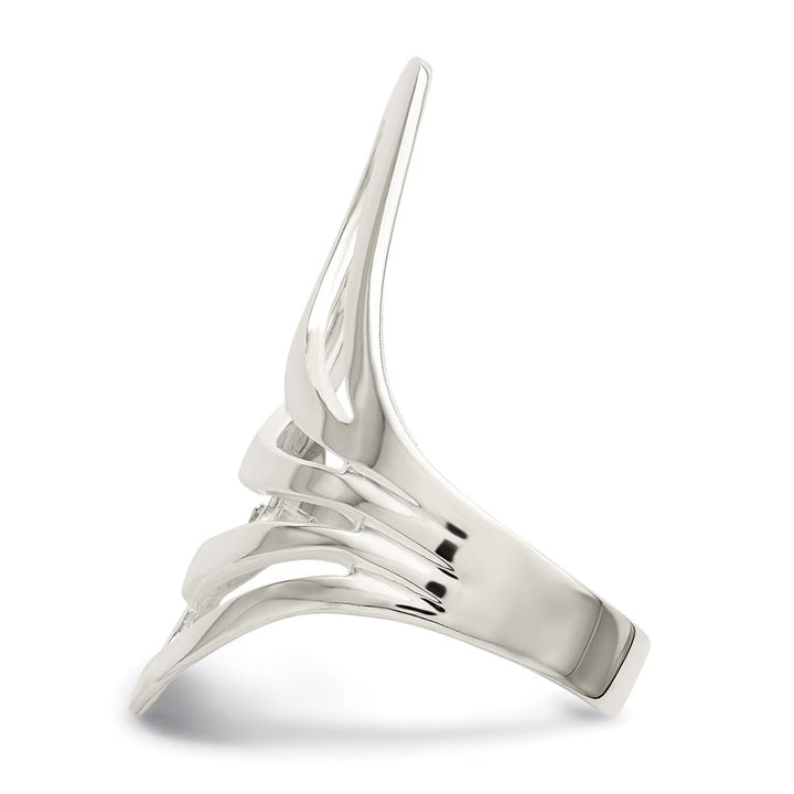 Sterling Silver 3 mm 31 mm Top Fancy Ring