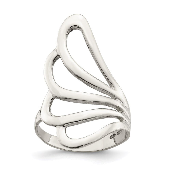 Sterling Silver 3 mm 31 mm Top Fancy Ring