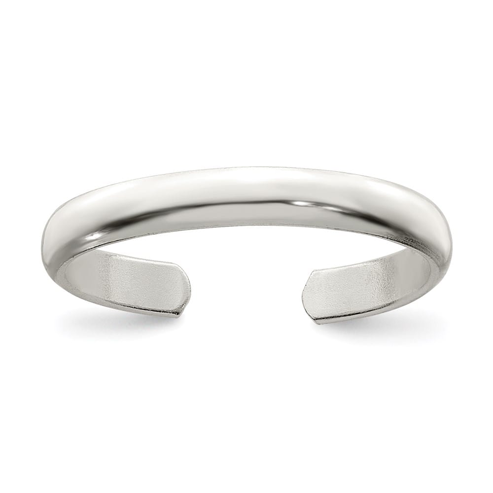 Sterling Silver 3 mm Toe Ring, 0.81 g