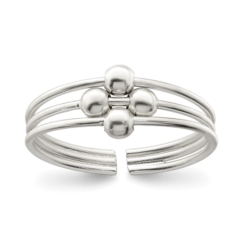 Sterling Silver 3 mm Toe Ring, 0.96 g