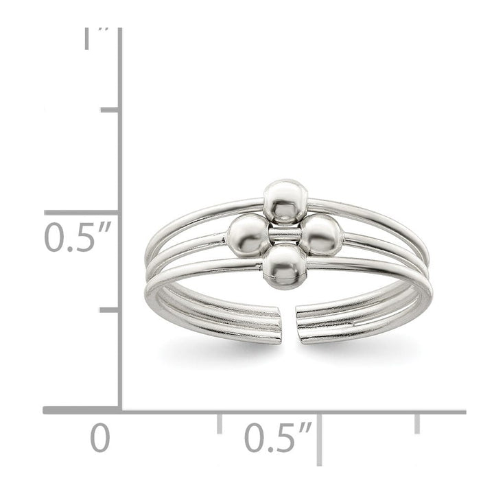 Sterling Silver 3 mm Toe Ring