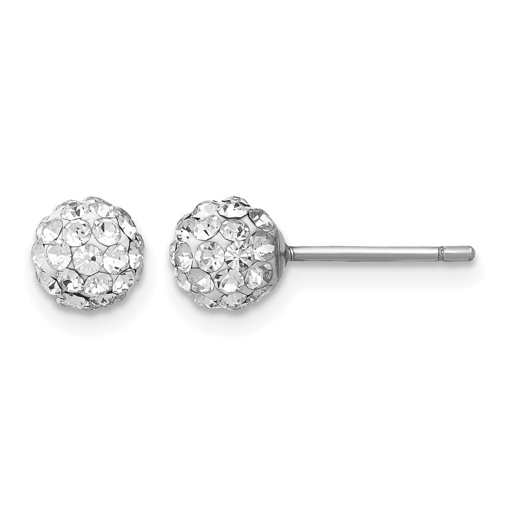 Sterling Silver 3 pair Mop & Crystal Front Dangle Back Set Earrings, view 5 of 7