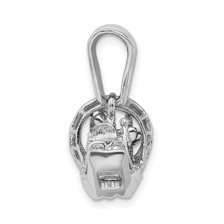 Sterling Silver 3D Air Boat Pendant