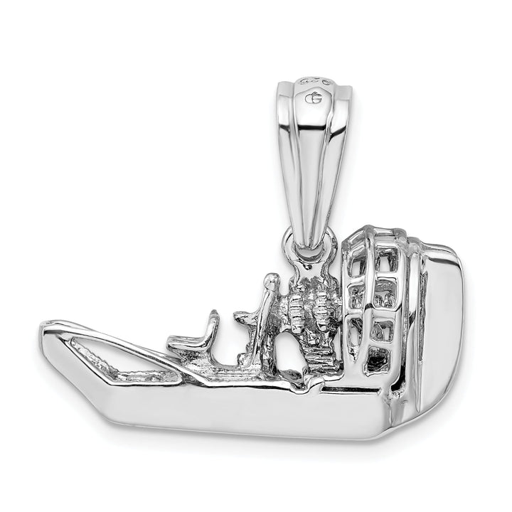 Sterling Silver 3D Air Boat Pendant