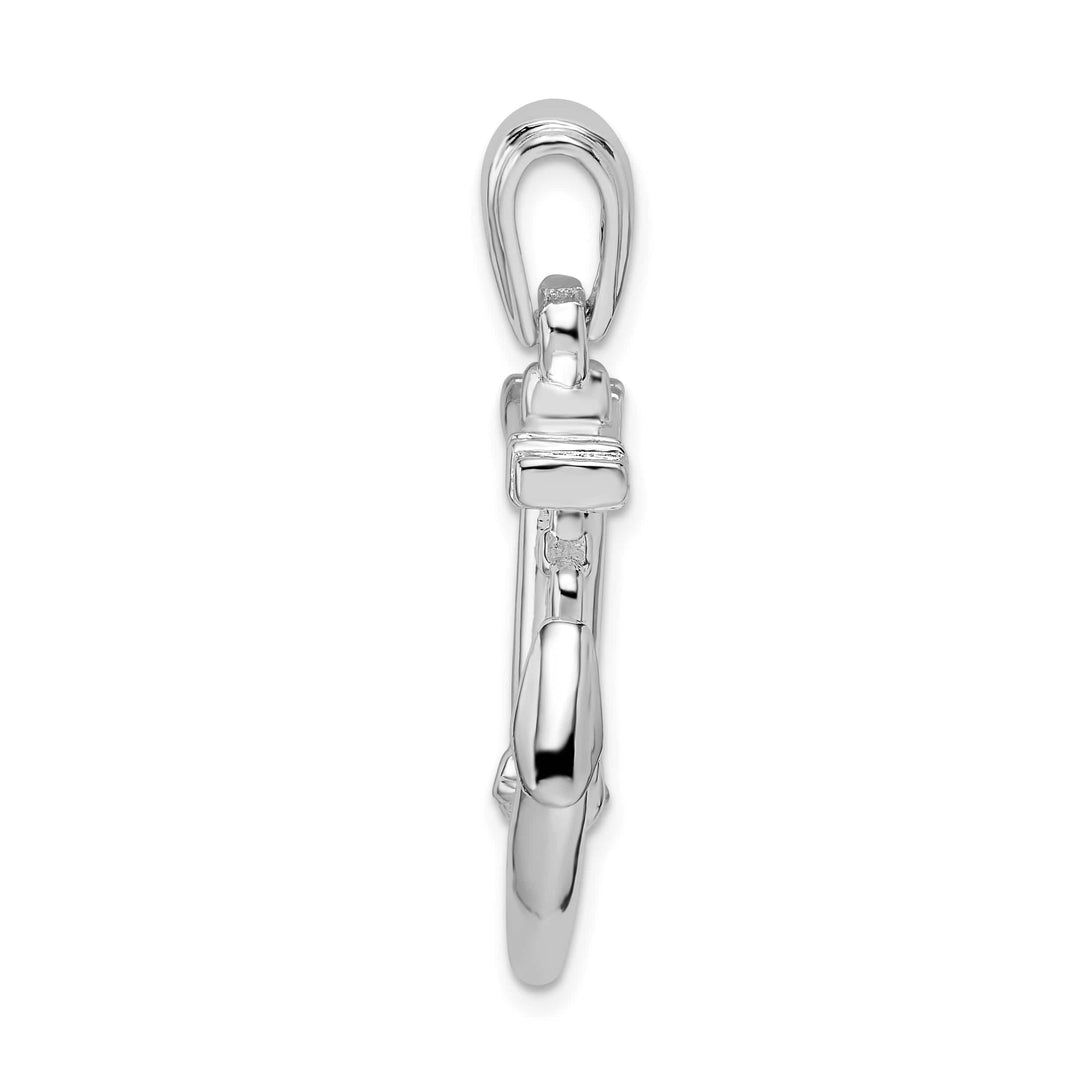 Sterling Silver 3D Anchor with Chain Pendant