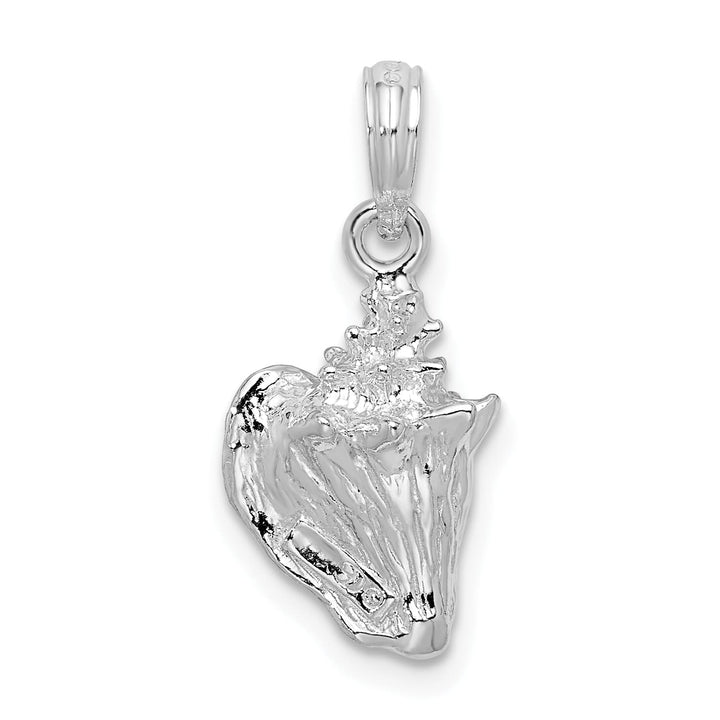 Sterling Silver 3D Conch Pendant
