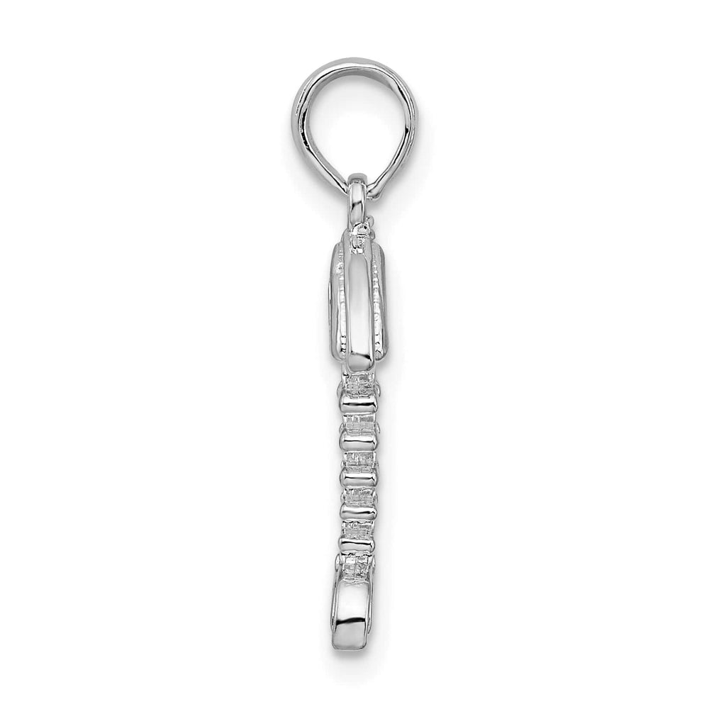 Sterling Silver 3D Fishbone Pendant