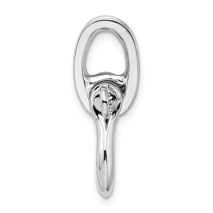 Sterling Silver 3D Medium Shackle Link with Pulley Pendant