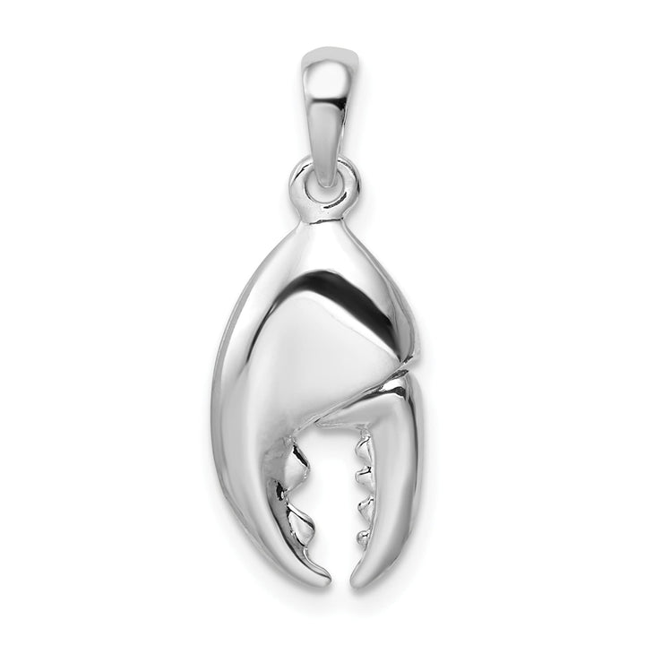 Sterling Silver 3D Moveable Lobster Claw Pendant