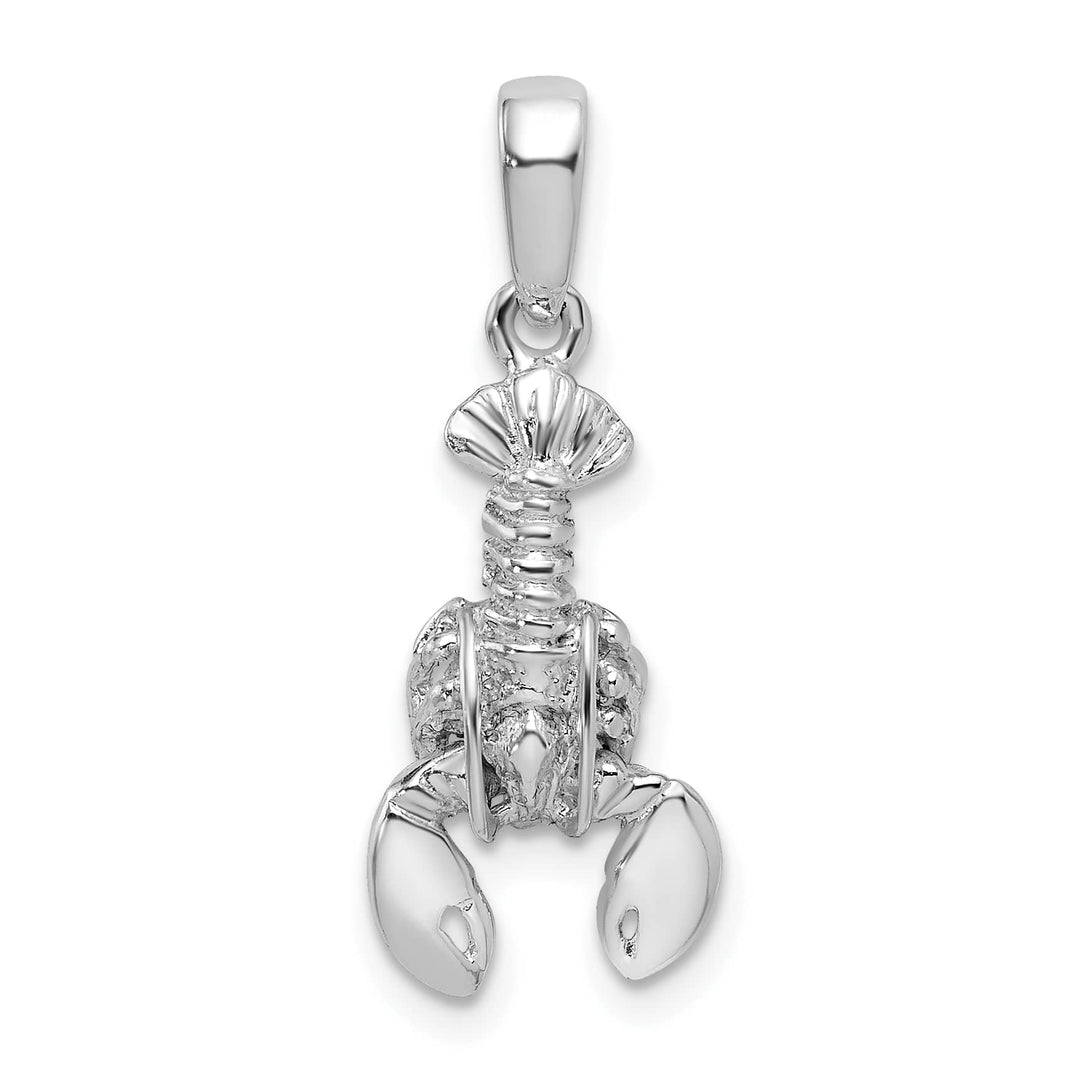 Sterling Silver 3D Moveable Lobster Pendant